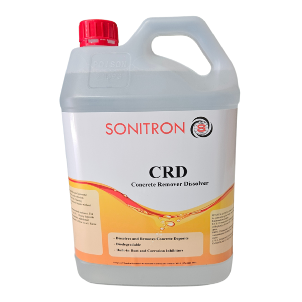 Sonitron CRD – Non-Corrosive Concrete Remover Dissolver for Concrete Buildup