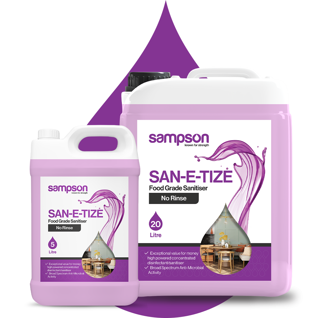 RINSE FREE SANITISER FOR FOOD AREAS 5L