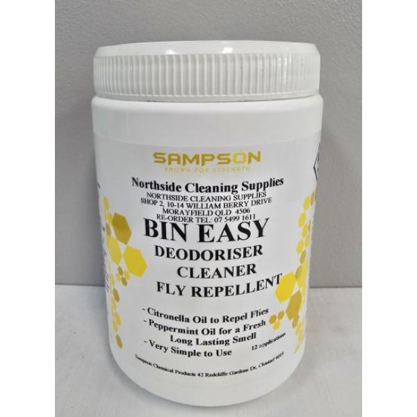 Sampson – Bin Easy Bin Cleaner & Deodoriser – Fly Repellent with Citronella & Peppermint Oil