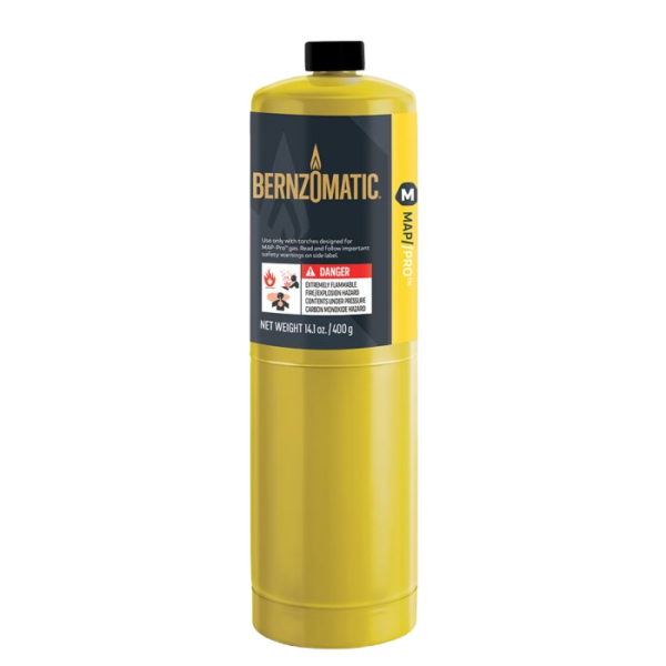 Bernzomatic – Map-Pro Cylinder 400g – High-Temperature Fuel for Soldering & Brazing
