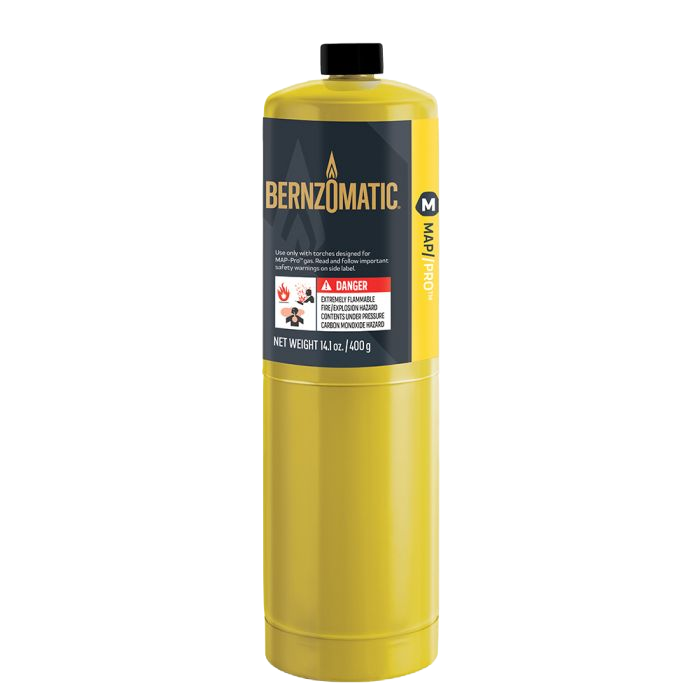 Bernzomatic - Map-Pro Cylinder 400g - High-Temperature Fuel for Soldering & Brazing