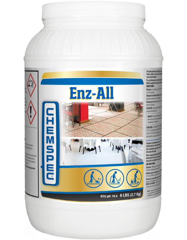 Chemspec – C-EA24/C-EABK ENZ-ALL ENZYMATIC CLEANER – Protein Soil Carpet Pre-Spray