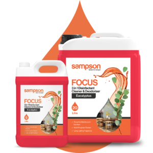 Sampson - Focus 3 In 1 Disinfectant Cleaner Deodoriser - Multi-Action Surface Solution