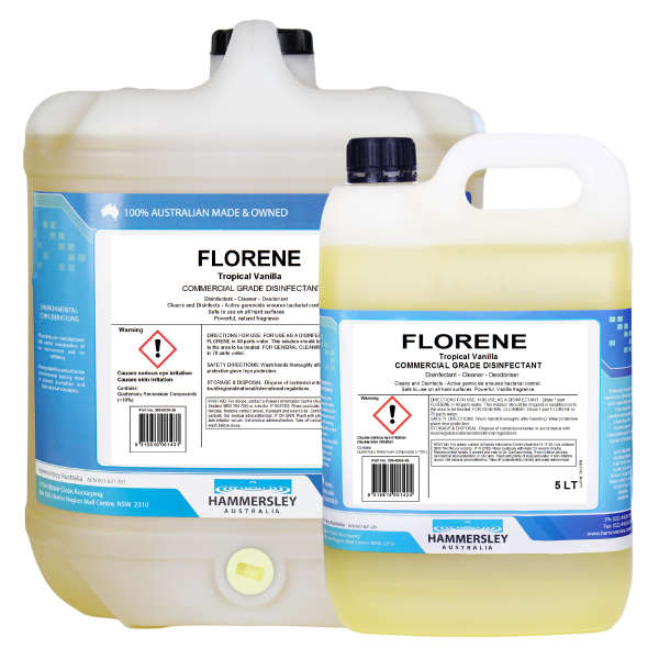Hammersley Florene Tropical Vanilla – Antiseptic, Cleaner & Deodoriser