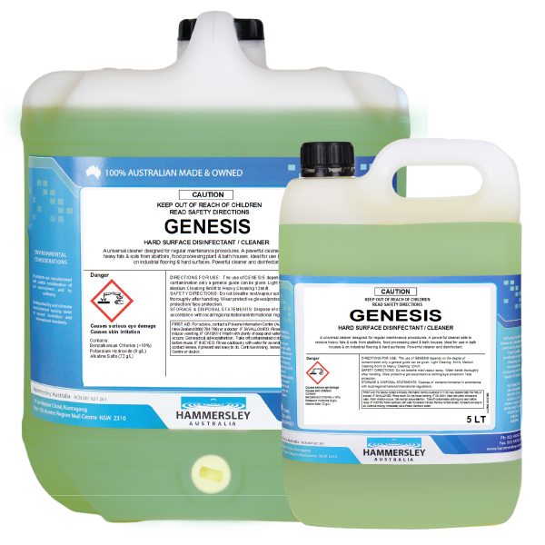 Hammersley Genesis – Cleaner, Disinfectant, Sanitiser & Deodoriser