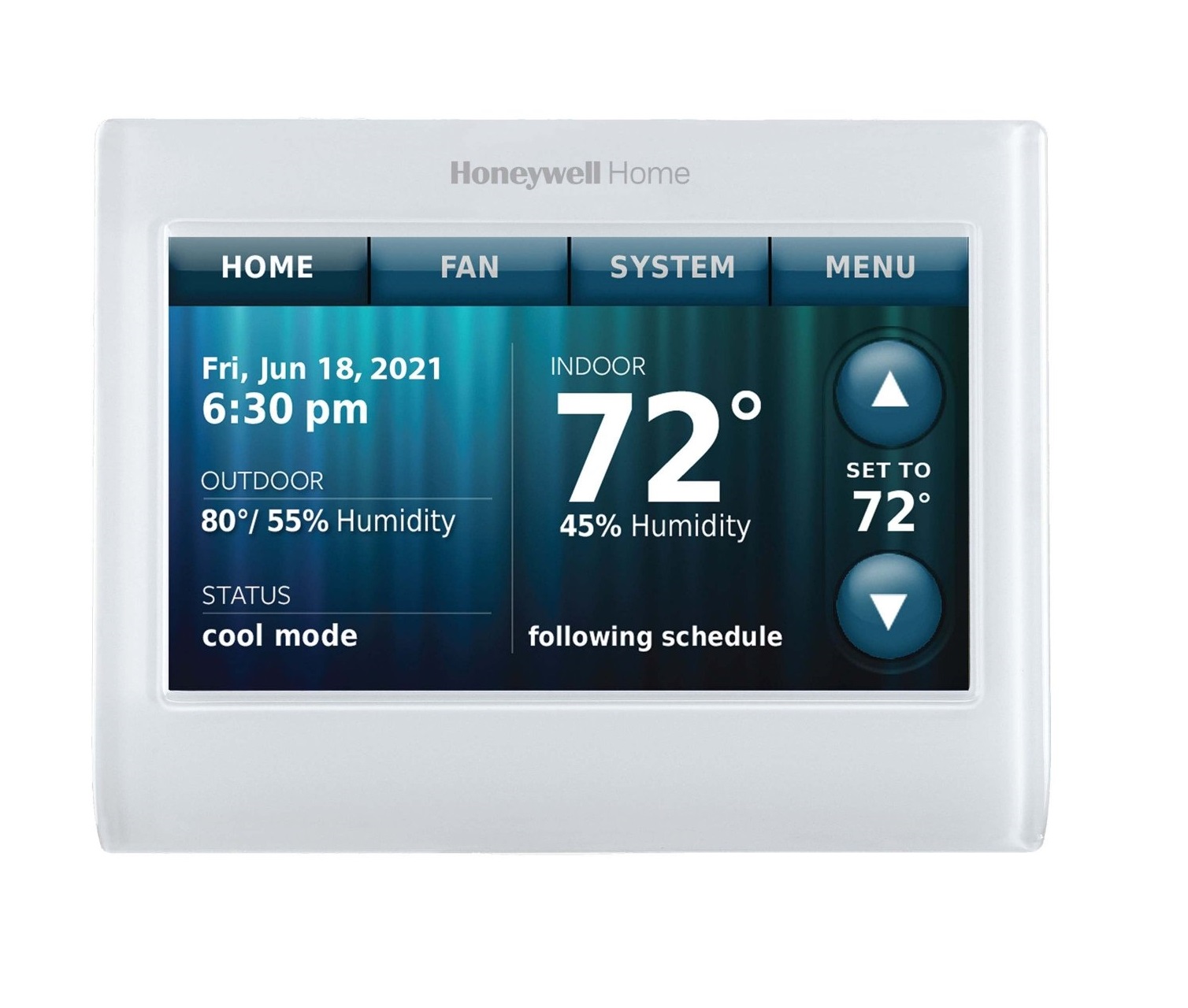 Honeywell - Wi-Fi 9000 Thermostat - Colour Touchscreen Programmable