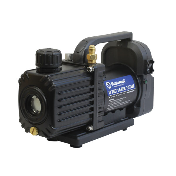 Mastercool – Cordless Vacuum Pump – 18V, 1.5 CFM, 2-Stage, 5 Amp
