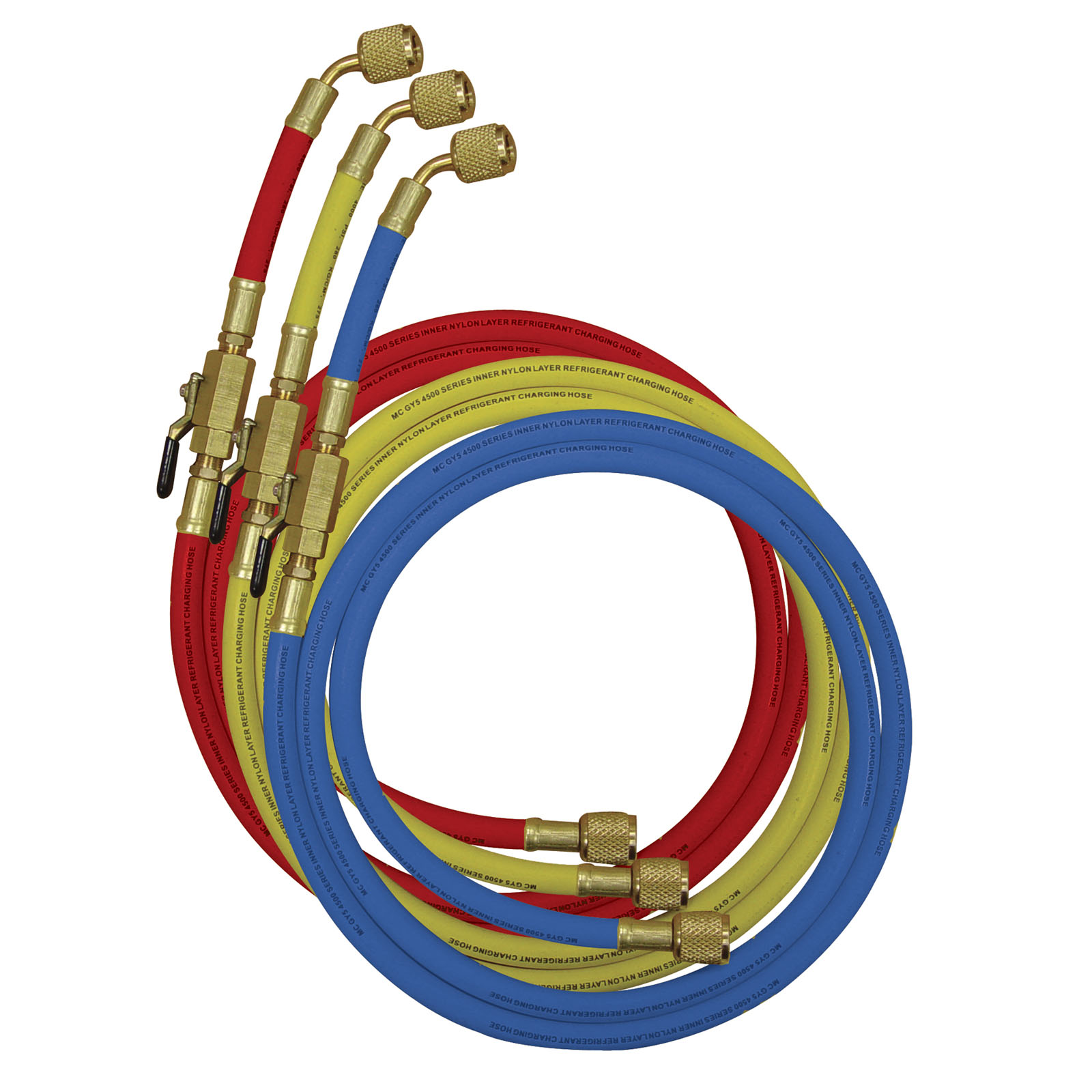 Mastercool - MC90262-60 - High Pressure Hoses with Manual Shut-Off Valve Fittings