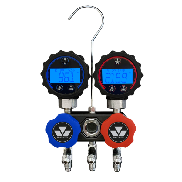 Mastercool – MC94103 – Compact 2-Way Manifold – Black Series Mini-fold