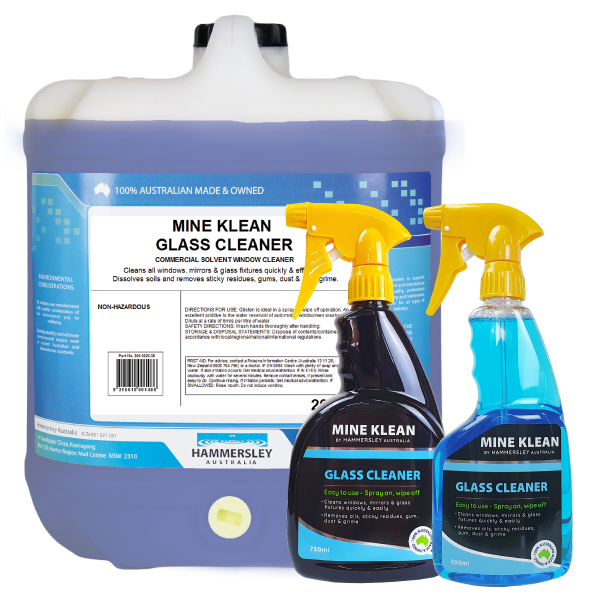 xHammersley – Mine Klean Glass Cleaner – 500 ml Bottle – Industrial-Strength Glass & Mirror Cleaner