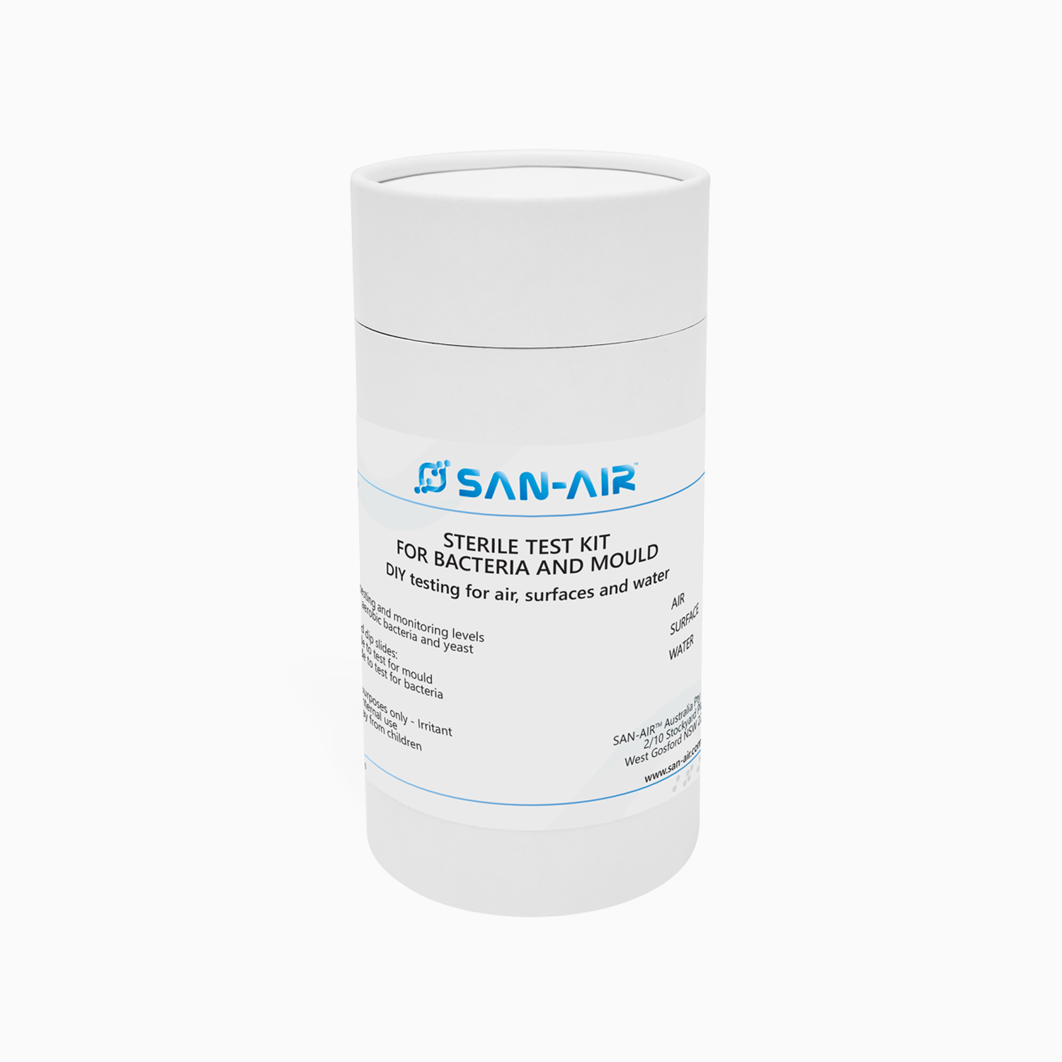 SAN-AIR - MOULD & BACTERIA TEST KIT - 2pk - Indoor Air and Water Contamination Tester