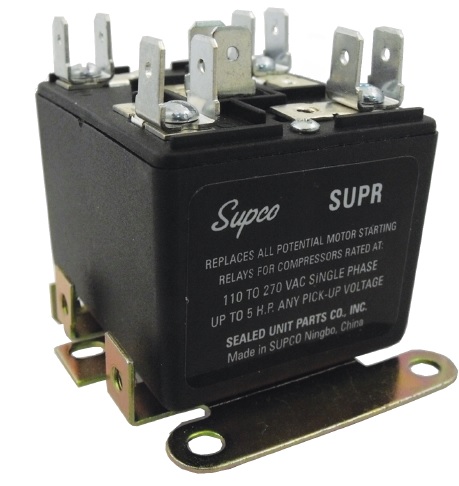 SUPCO - Universal Potential Relay - Electronic Relay for Motor Start Protection