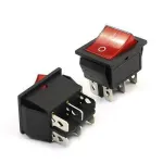 Steamvac - Rocker Switch 6 Pin with Light - Switch for Cleaning Machines