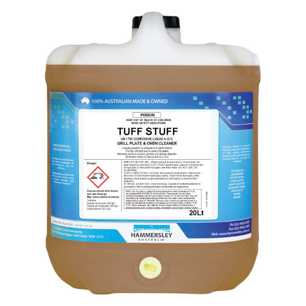 xxTuff Stuff – Grill & Hot Plate Cleaner – 5L Jerrycans – Pack of 4– Grill & Hot Plate Cleaner – 5L Jerrycans – Pack of 4