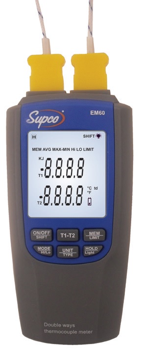 Viper – Dual Differential Thermometer EM60 – Fast Inlet/Outlet Temperature Comparisons