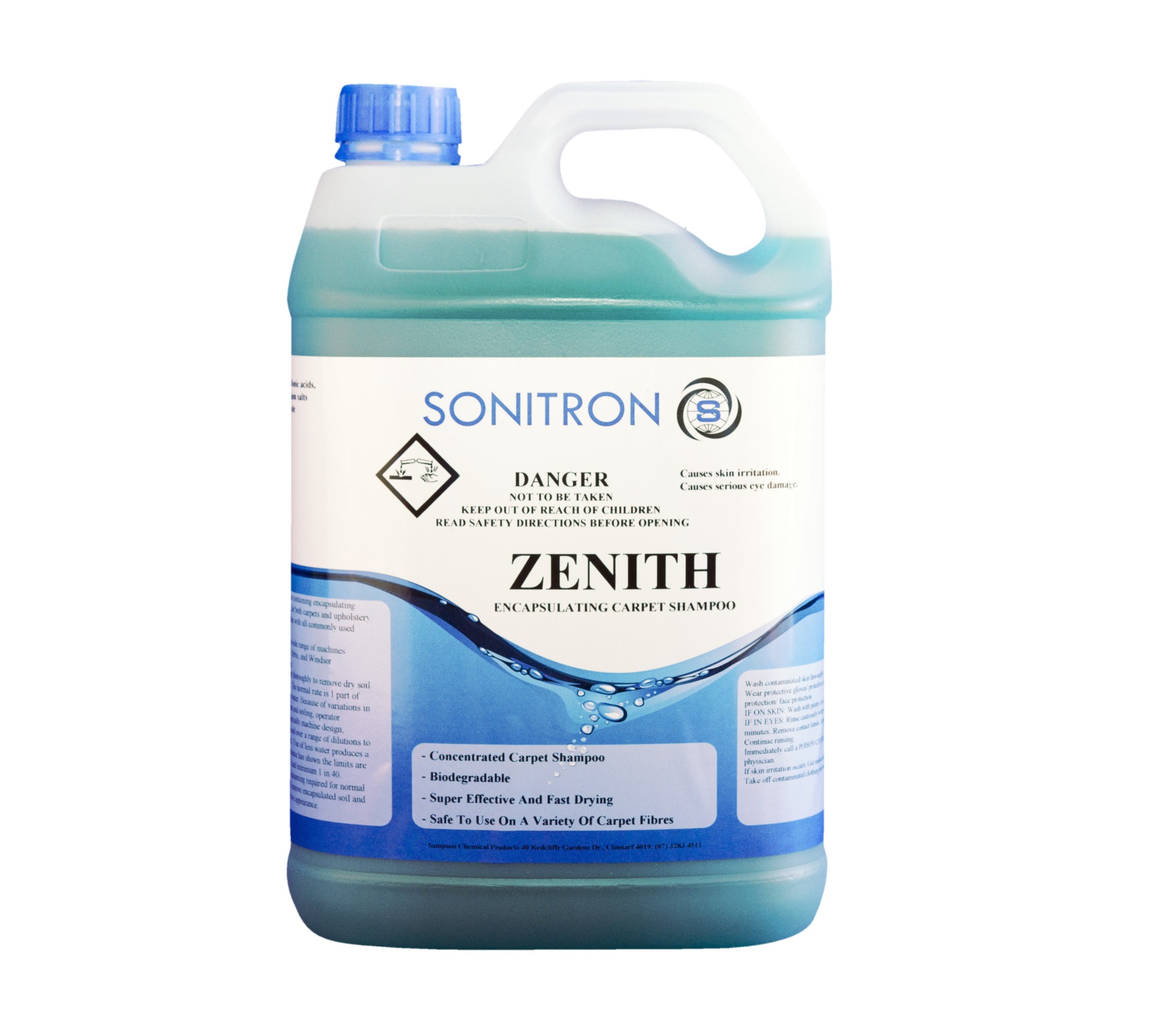 Sonitron Zenith Carpet Shampoo - Advanced Carpet Encapsulating Cleaning Solution