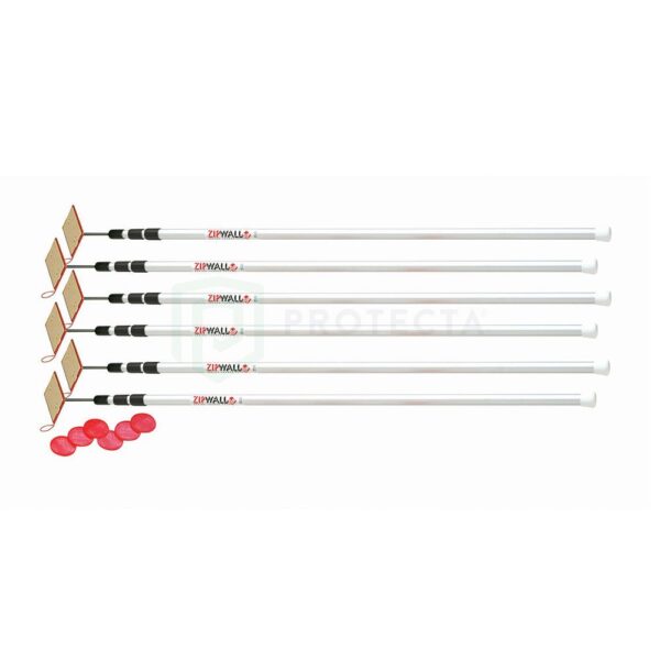 ZipWall® Poles – 6 Pack