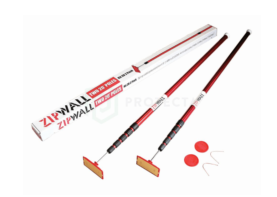 ZipWall Super-Tall Poles Â½ 2 Pack