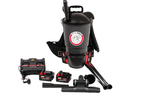 Polivac Koala Backpack Vacuum Battery Powered 300W 450W Boost 6L With Batteries and Charger