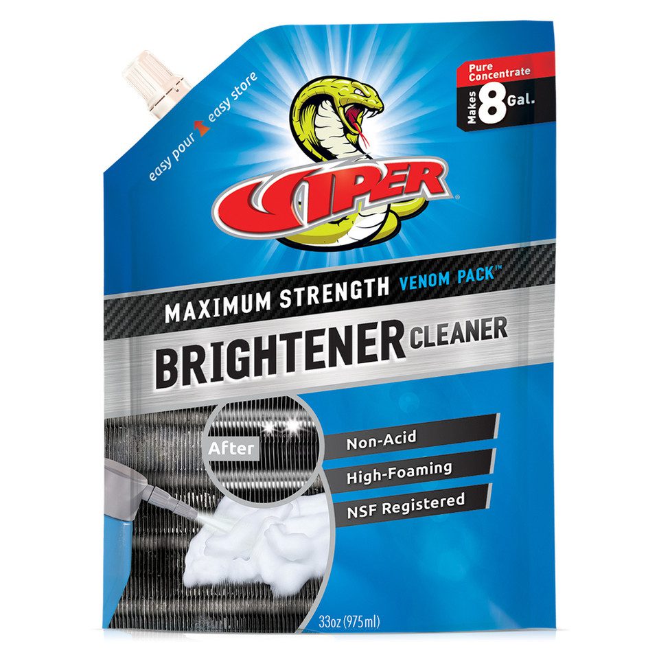 Viper Brightener Cleaner Venom Pack HVACR Coil Cleaning  975ML 8 Gal