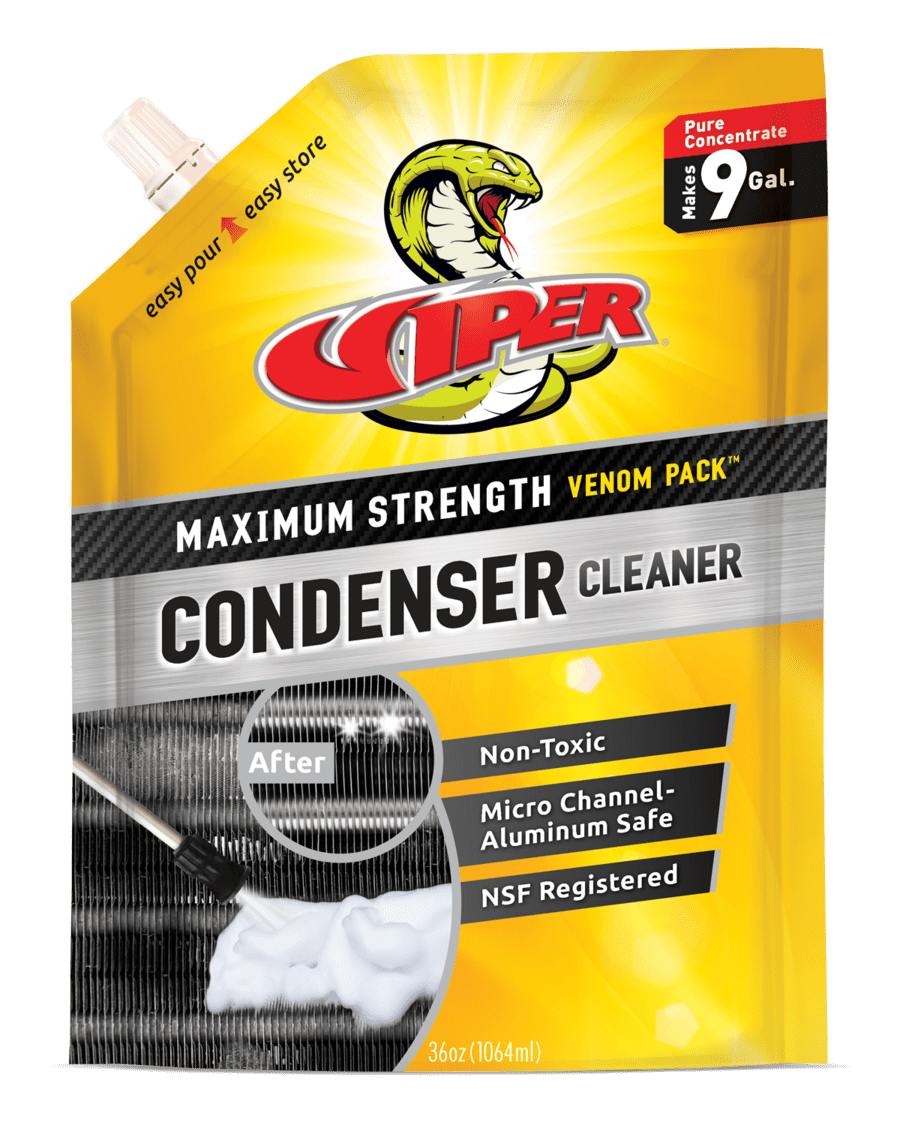 Viper Condenser Coil Cleaner Venom Pack HVACR Coil Cleaning 1064ML 9Gal