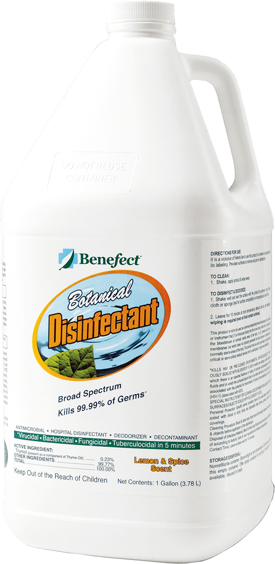 Benefect Botanical Disinfectant - Safe and Unique Plant-Based  Detergent Solution 3.78L