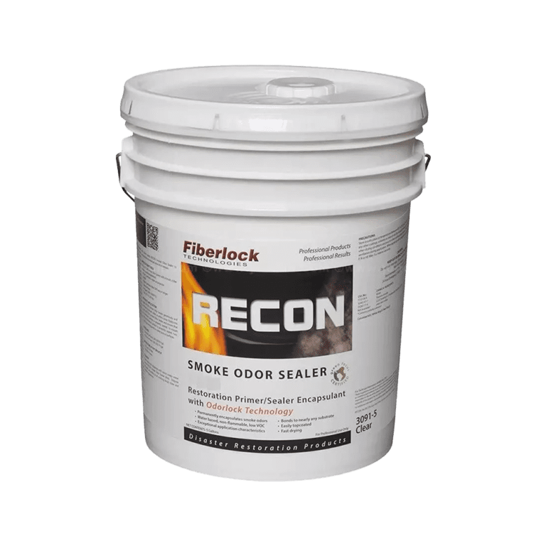 Fiberlock RECON Smoke Odour Sealer UltraWhite Fire Smoke Odour Blocker Encapsulating Coating 18.9L