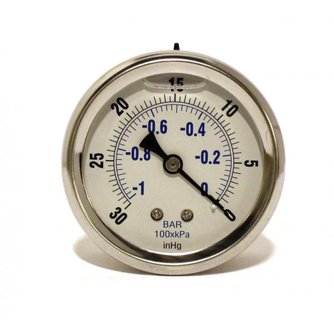 Legend Brands Vacuum Gauge 2.5 Inch 1-30 inch 106840
