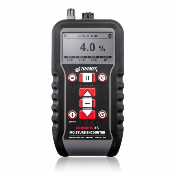 Tramex Concrete Moisture Meter CMEX5 Moisture Encounter X5 Multi Mode Digital Bluetooth with Probe Compatibility