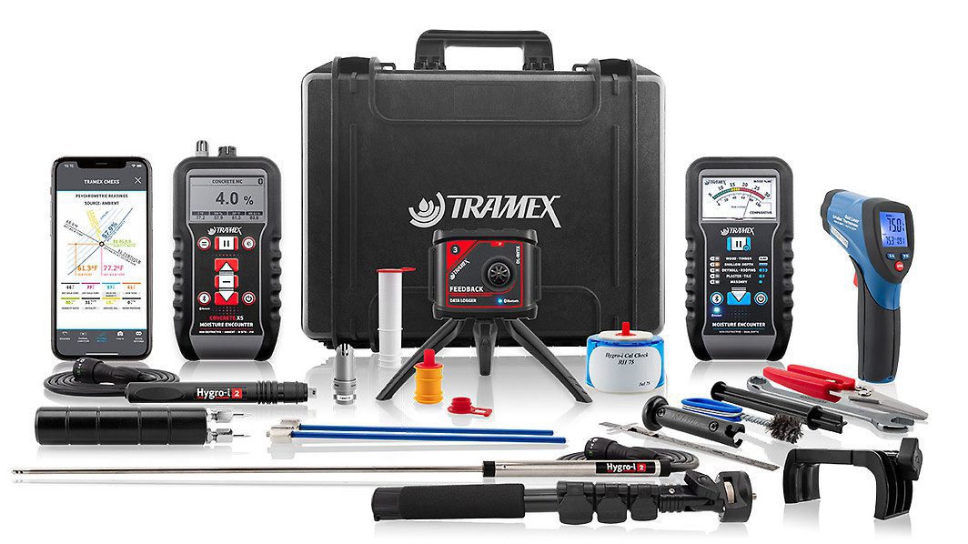 Tramex Water Damage Restoration Master Kit WDMK CMEX5, ME5 & DL-RHTX System