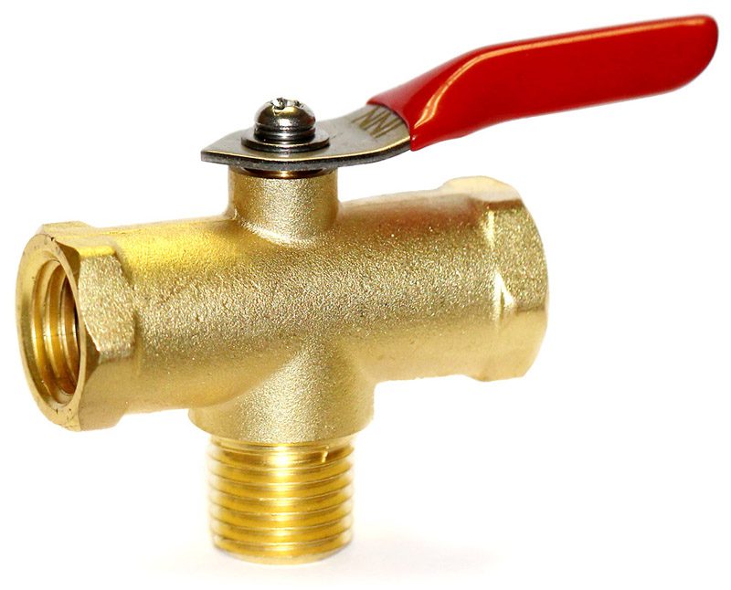 Solvion Spray Systems Three Way Brass Flow Control Valve 1/8 Inch NPT
