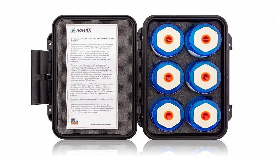Tramex Calibration Salt Check SAL75-6 Hygro-i2 RH Probe Calibration Kit (Pack of 6)