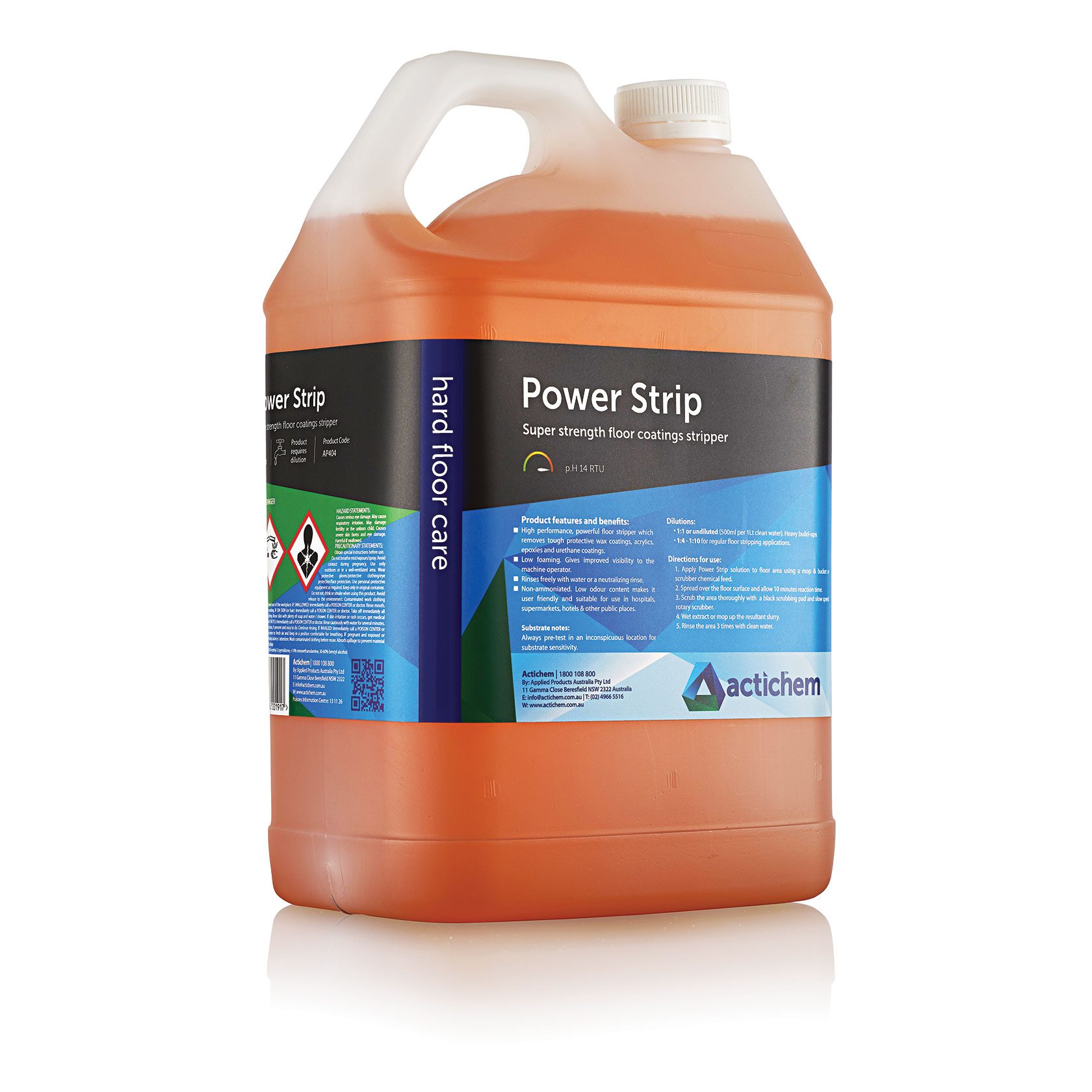 Actichem Powerstrip Floor Stripper and Coating Remover 500ml