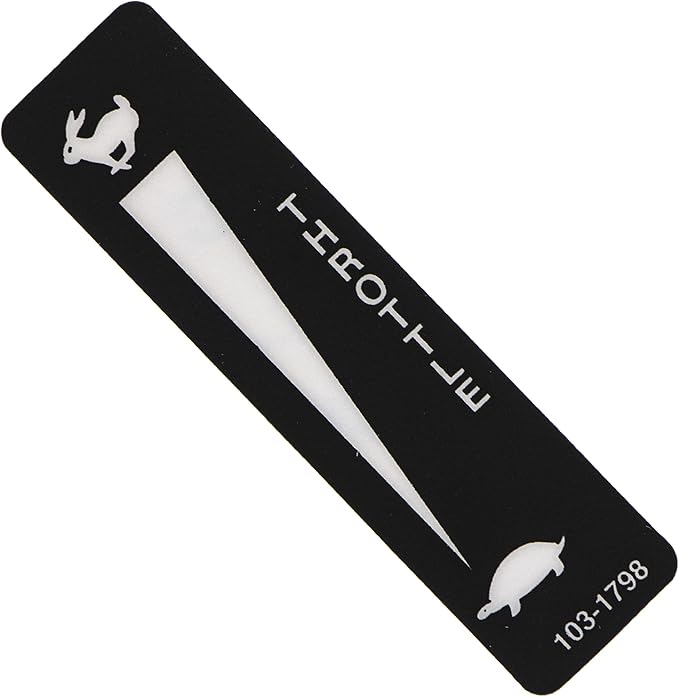 Decal Throttle & Choke