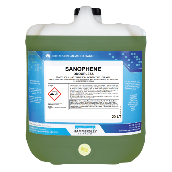 Hammersley Sanophene Odourless Disinfectant Sanitiser & Deodoriser 20L