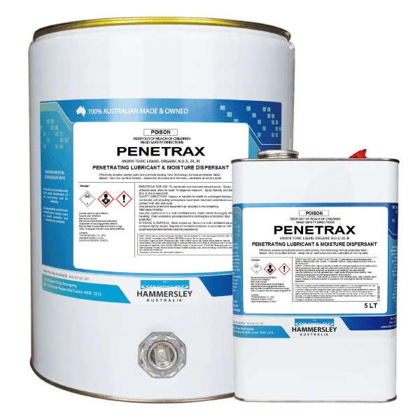 Hammersley Penetrax Penetrant Lubricant and Water Displacer 5L