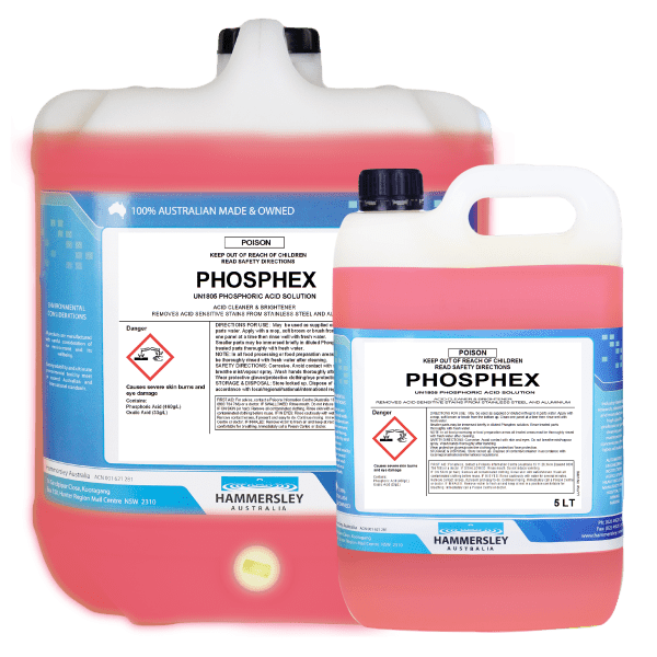 Hammersley Phosphex Fibreglass and Stainless Steel Cleaner Destainer 205L
